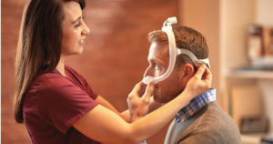 como colocar a mascara do cpap